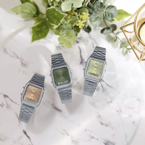 ZEGAREK UNISEX CASIO Vintage AQ-230A-3AMQYDF + BOX