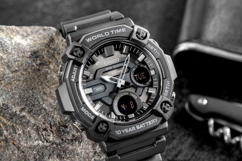 Zegarek Męski CASIO AEQ-120W-1BVDF + BOX Zegarek Męski CASIO AEQ-120W-1BVDF + BOX