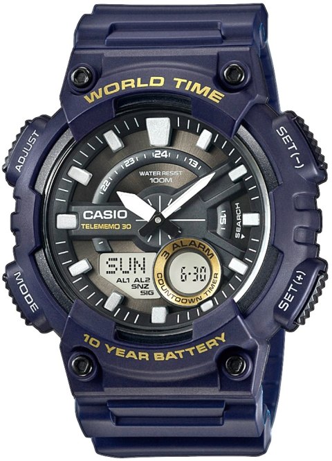 Zegarek Męski CASIO Gerton AEQ-110W-2AVDF + BOX Zegarek Męski CASIO Gerton AEQ-110W-2AVDF + BOX