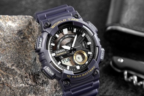 Zegarek Męski CASIO Gerton AEQ-110W-2AVDF + BOX Zegarek Męski CASIO Gerton AEQ-110W-2AVDF + BOX