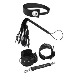 Komplet BDSM - kajdanki, pejcz, choker ekskluzywny zestaw erotyczny dla par Sessuale ZUP-142