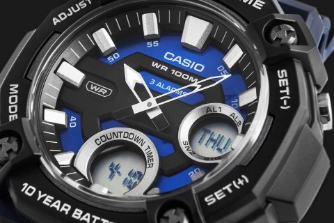 Zegarek Męski CASIO AEQ-120W-2AVDF + BOX Zegarek Męski CASIO AEQ-120W-2AVDF + BOX