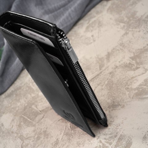 Portfel damski skórzany duży czarny z ochroną RFID Paolo Peruzzi T-140-BL Portfel damski skórzany duży czarny z ochroną RFID Paolo Peruzzi T-140-BL