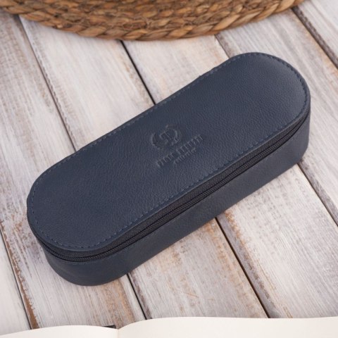 Etui na okulary, etui na klucze i breloczek zestaw prezentowy w kolorze granatowym Paolo Peruzzi ZUP-121-DB Etui na okulary, etui na klucze i breloczek zestaw prezentowy w kolorze granatowym Paolo Peruzzi ZUP-121-DB
