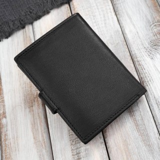 Portfel męski skórzany klasyczny pionowy czarny z RFID Paolo Peruzzi AL-18-BL