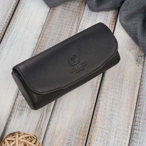 Etui na okulary piórnik pokrowiec skórzany Paolo Peruzzi T-83-BL Etui na okulary piórnik pokrowiec skórzany Paolo Peruzzi T-83-BL