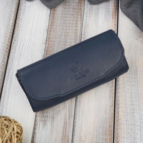 Etui na okulary piórnik pokrowiec skórzany Paolo Peruzzi T-83-DB Etui na okulary piórnik pokrowiec skórzany Paolo Peruzzi T-83-DB