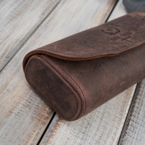 Etui na okulary piórnik pokrowiec skórzany vintage Paolo Peruzzi T-83-HBR Etui na okulary piórnik pokrowiec skórzany vintage Paolo Peruzzi T-83-HBR