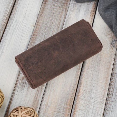 Etui na okulary piórnik pokrowiec skórzany vintage Paolo Peruzzi T-83-HBR Etui na okulary piórnik pokrowiec skórzany vintage Paolo Peruzzi T-83-HBR