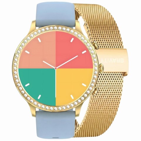 SMARTWATCH DAMSKI GRAVITY GT5-4 - DODATKOWY PASEK (sg043d)