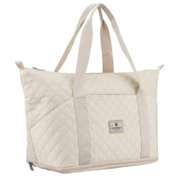 Beżowa, treningowa torba wykonana z poliestru, jednokomorowa - Peterson