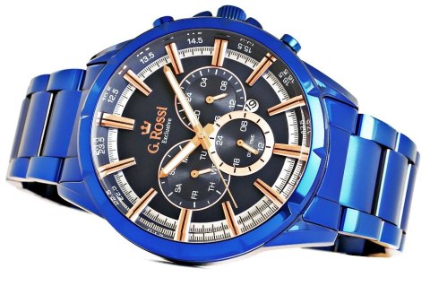 Zegarek Męski G.Rossi Dual Time E13605B-6F3 + BOX Zegarek Męski G.Rossi Dual Time E13605B-6F3 + BOX