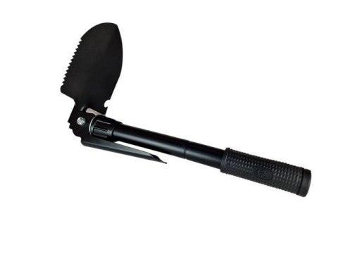 Saperka taktyczna wielofunkcyjna AZYMUT Traper czarna +pokrowiec