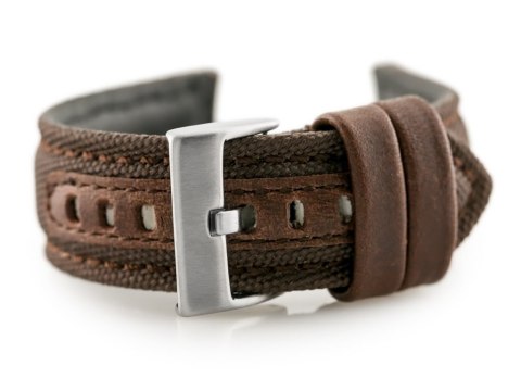 Pasek skórzany do zegarka W34 - PREMIUM - brązowy - 24mm Pasek skórzany do zegarka W34 - PREMIUM - brązowy - 24mm