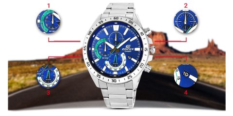 Zegarek Męski CASIO EDIFICE EFV-620D-2AVUEF + BOX Zegarek Męski CASIO EDIFICE EFV-620D-2AVUEF + BOX