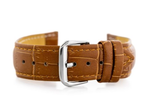 Pasek skórzany do zegarka W102L brąz - 18mm Pasek skórzany do zegarka W102L brąz - 18mm