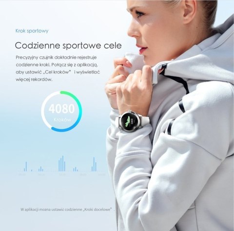 SMARTWATCH DAMSKI G. Rossi SW017-5 r.gold/white (sg011e) SMARTWATCH DAMSKI G. Rossi SW017-5 r.gold/white (sg011e)
