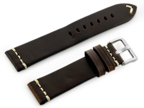 Pasek skórzany do zegarka W32 - ciemny brąz - 22mm Pasek skórzany do zegarka W32 - ciemny brąz - 22mm
