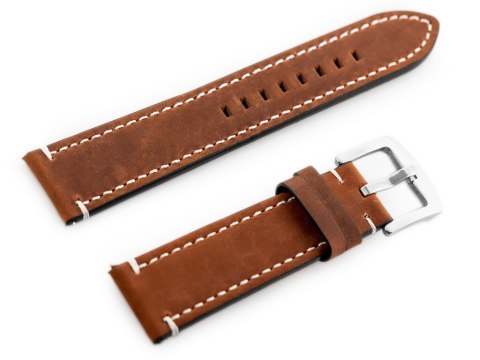 Pasek skórzany do zegarka W72 - mahoń. brąz - 22mm Pasek skórzany do zegarka W72 - mahoń. brąz - 22mm