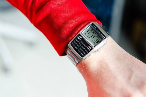 ZEGAREK MĘSKI CASIO VINTAGE DATABANK DBC-32D-1ADF (zd162b) + BOX ZEGAREK MĘSKI CASIO VINTAGE DATABANK DBC-32D-1ADF (zd162b) + BOX
