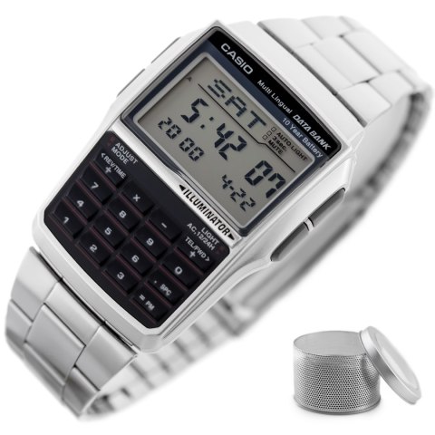 ZEGAREK MĘSKI CASIO VINTAGE DATABANK DBC-32D-1ADF (zd162b) + BOX ZEGAREK MĘSKI CASIO VINTAGE DATABANK DBC-32D-1ADF (zd162b) + BOX