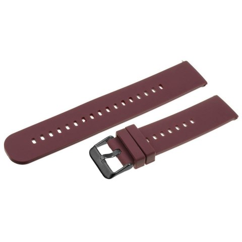 Pasek gumowy do zegarka U27 - fioletowy/czarny - 18mm Pasek gumowy do zegarka U27 - fioletowy/czarny - 18mm