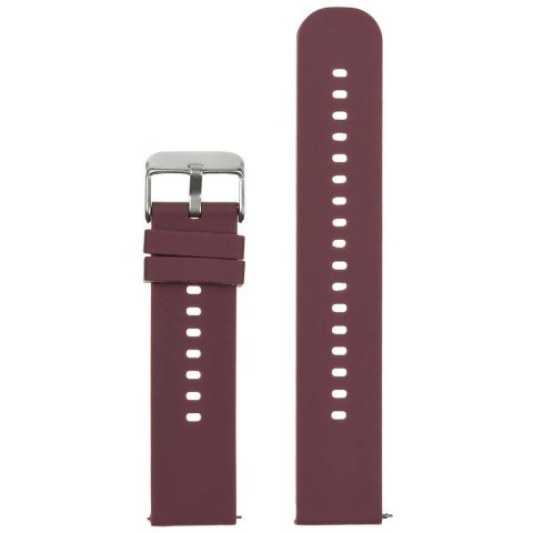 Pasek gumowy do zegarka U27 - fioletowy/srebrny - 18mm Pasek gumowy do zegarka U27 - fioletowy/srebrny - 18mm