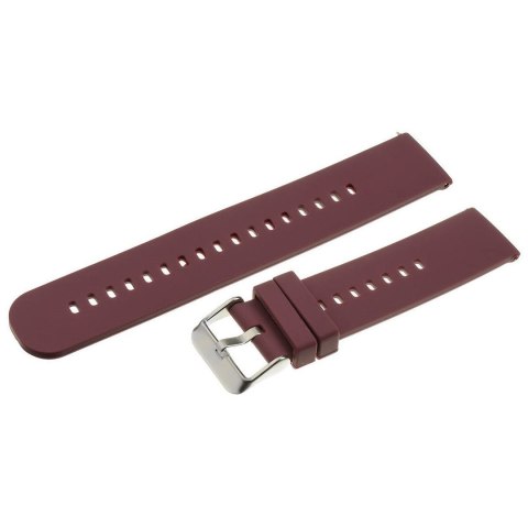 Pasek gumowy do zegarka U27 - fioletowy/srebrny - 18mm Pasek gumowy do zegarka U27 - fioletowy/srebrny - 18mm