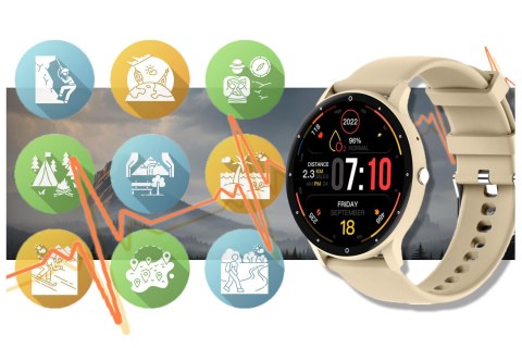 SMARTWATCH UNISEX Rubicon RNCF16 - BLUETOOTH CALL, TRENING GOOGLE FIT (sr058a) SMARTWATCH UNISEX Rubicon RNCF16 - BLUETOOTH CALL, TRENING GOOGLE FIT (sr058a)