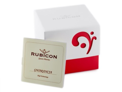 ZEGAREK DAMSKI RUBICON RNBC21 - silver/black (zr568b) ZEGAREK DAMSKI RUBICON RNBC21 - silver/black (zr568b)