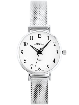 ZEGAREK DAMSKI ALBATROSS ABBC16 (za543a) silver / white