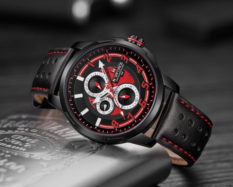 ZEGAREK MĘSKI NAVIFORCE - NF9142 (zn087a) black + BOX