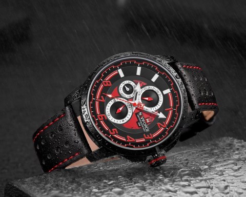 ZEGAREK MĘSKI NAVIFORCE - NF9142 (zn087a) black + BOX