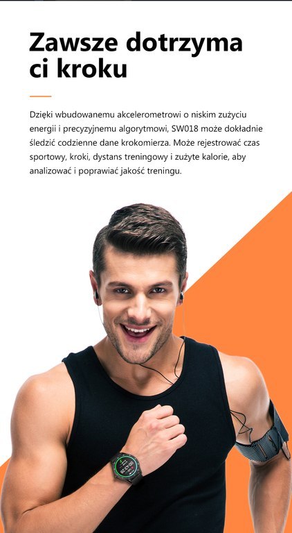 SMARTWATCH MĘSKI G. Rossi SW018-3 black/black (sg012c) WŁASNE TARCZE