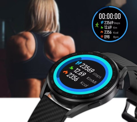 SMARTWATCH MĘSKI Rubicon RNCE78 - WYKONYWANIE POŁĄCZEŃ, WŁASNE TARCZE (sr025a)