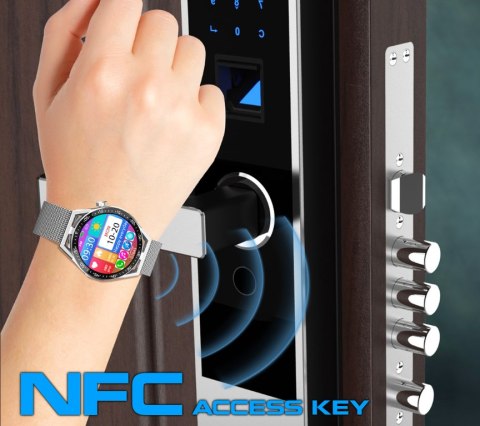 SMARTWATCH MĘSKI Rubicon RNCE88 - WYKONYWANIE POŁĄCZEŃ, WŁASNE TARCZE (sr033a)