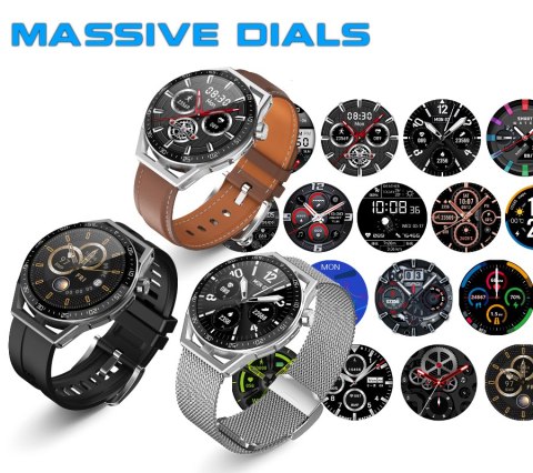 SMARTWATCH MĘSKI Rubicon RNCE88 - WYKONYWANIE POŁĄCZEŃ, WŁASNE TARCZE (sr033a)