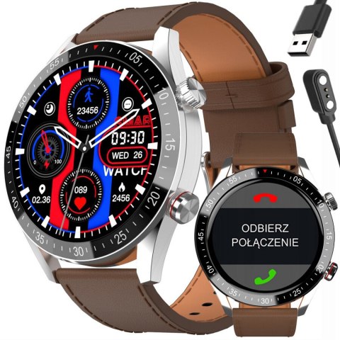 SMARTWATCH MĘSKI GRAVITY GT4-7 - WYKONYWANIE POŁĄCZEŃ, KROKOMIERZ (sg023g) SMARTWATCH MĘSKI GRAVITY GT4-7 - WYKONYWANIE POŁĄCZEŃ, KROKOMIERZ (sg023g)