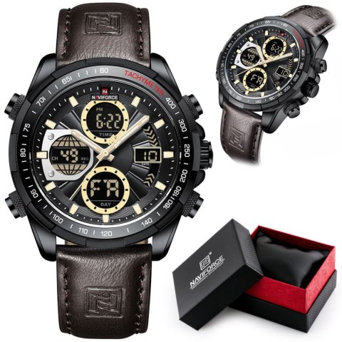 ZEGAREK MĘSKI NAVIFORCE NF9197L B/Y/D.BN + BOX ZEGAREK MĘSKI NAVIFORCE NF9197L B/Y/D.BN + BOX