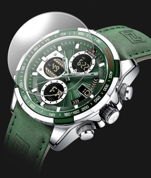 ZEGAREK MĘSKI NAVIFORCE NF9197L S/GN/GN + BOX