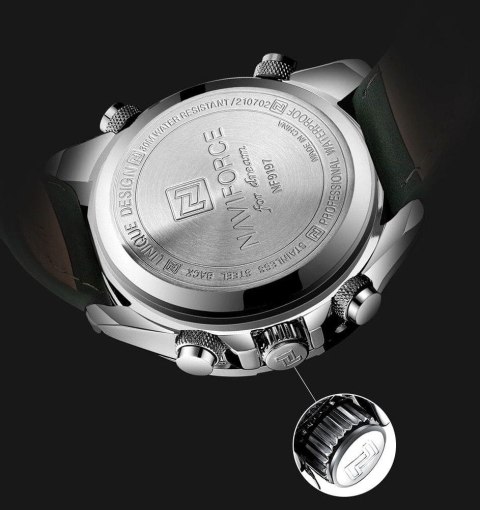 ZEGAREK MĘSKI NAVIFORCE NF9197L S/GN/GN + BOX
