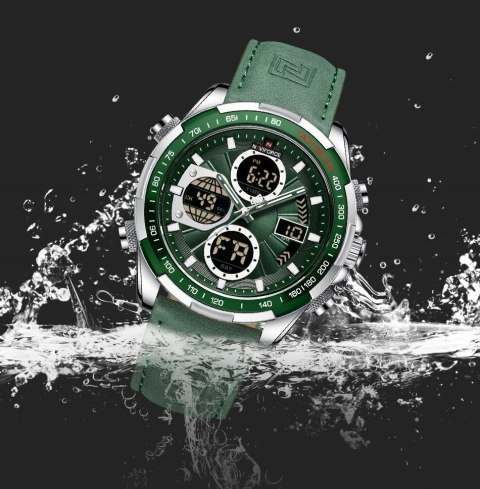 ZEGAREK MĘSKI NAVIFORCE NF9197L S/GN/GN + BOX