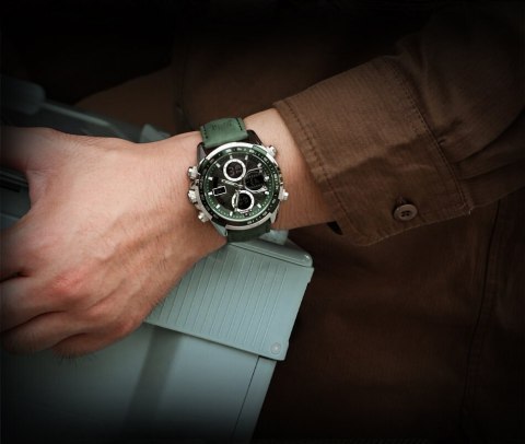 ZEGAREK MĘSKI NAVIFORCE NF9197L S/GN/GN + BOX