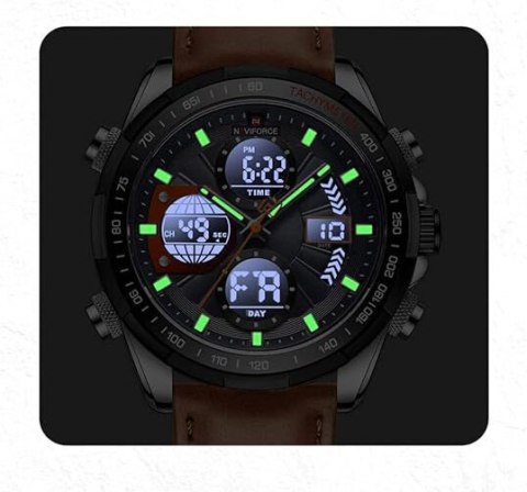 ZEGAREK MĘSKI NAVIFORCE NF9197L S/GY/O.BN + BOX
