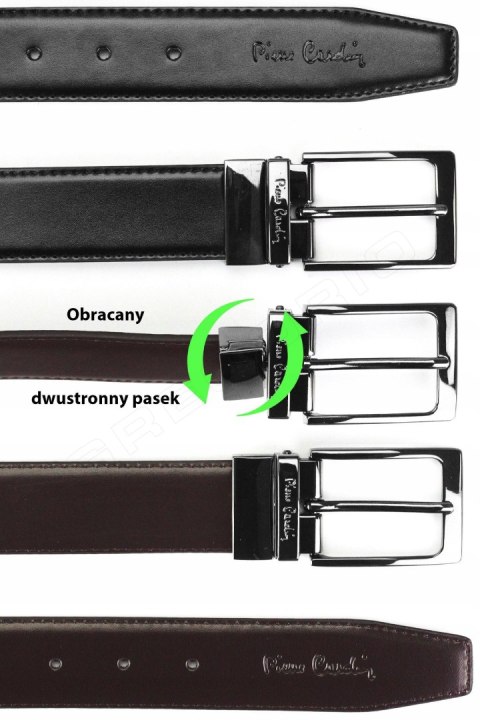 Zestaw prezentowy 9: DWUSTRONNY PASEK + PORTFEL PIERRE CARDIN Zestaw prezentowy 9: DWUSTRONNY PASEK + PORTFEL PIERRE CARDIN