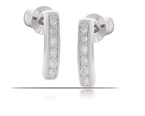 Kolczyki z rzędem kryształków Preciosa z kolekcji Classic (P9964AG) Kolczyki z rzędem kryształków Preciosa z kolekcji Classic (P9964AG)