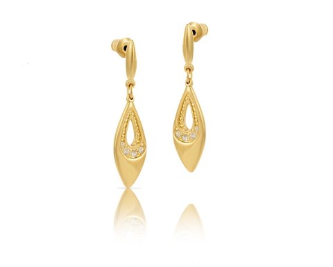 Kolczyki łezki z kryształkami z kolekcji Classic (P14824AU) Kolczyki łezki z kryształkami z kolekcji Classic (P14824AU)