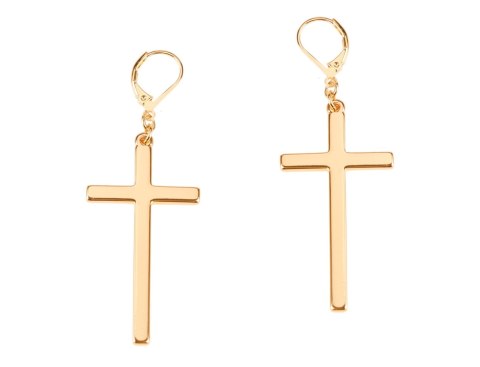 Kolczyki wiszące krzyżyki z kolekcji Heavenly (P15/ROZ/02AU) Kolczyki wiszące krzyżyki z kolekcji Heavenly (P15/ROZ/02AU)