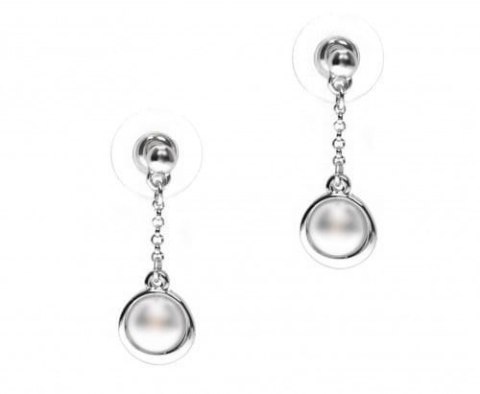 Kolczyki wiszące z perłą (P15019/3AG) Kolczyki wiszące z perłą (P15019/3AG)