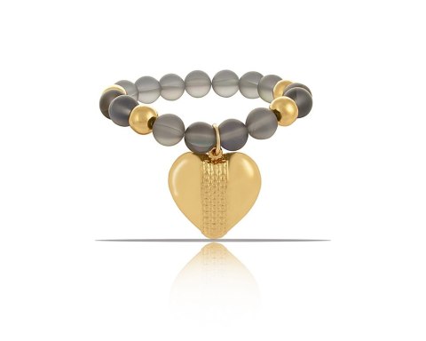 Bransoletka z opali z sercem z kolekcji Heart Harmony (B23/KOR/197AU) Bransoletka z opali z sercem z kolekcji Heart Harmony (B23/KOR/197AU)